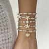 Starfish Multilayer Shell Bracelets Bohemian Wrap Charm Hand Chain Conch Beaded Bangles  Jewelry
