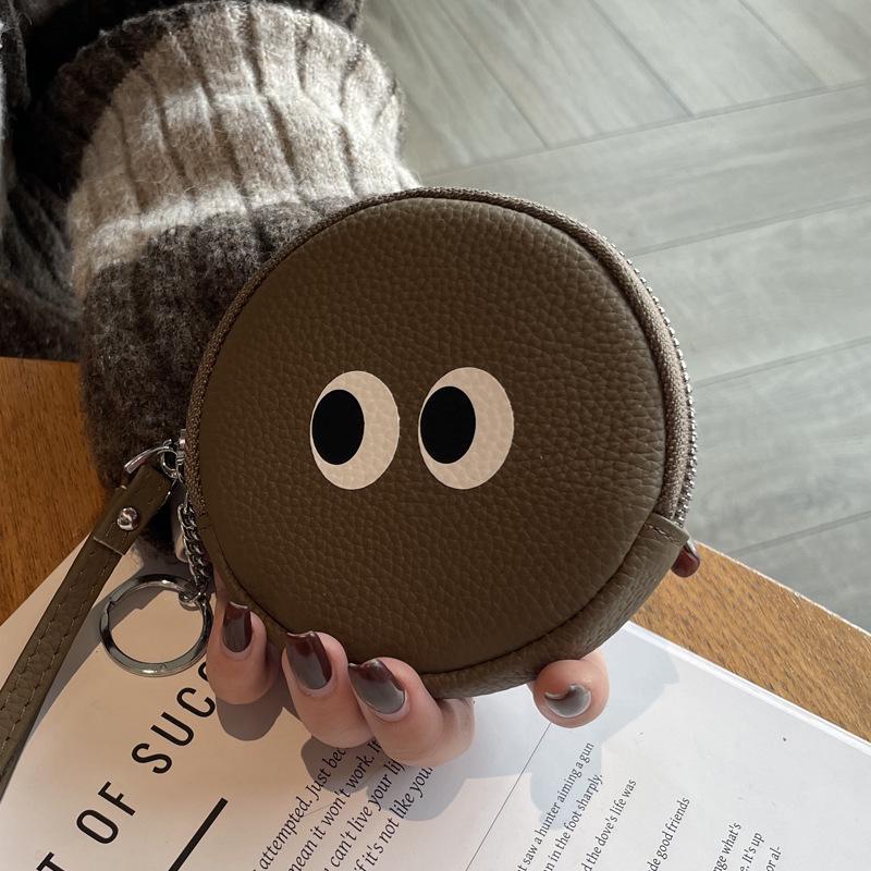 2025 Cute Cartoon Women's Genuine Leather Mini Coin Purse - Top Layer Cowhide Design