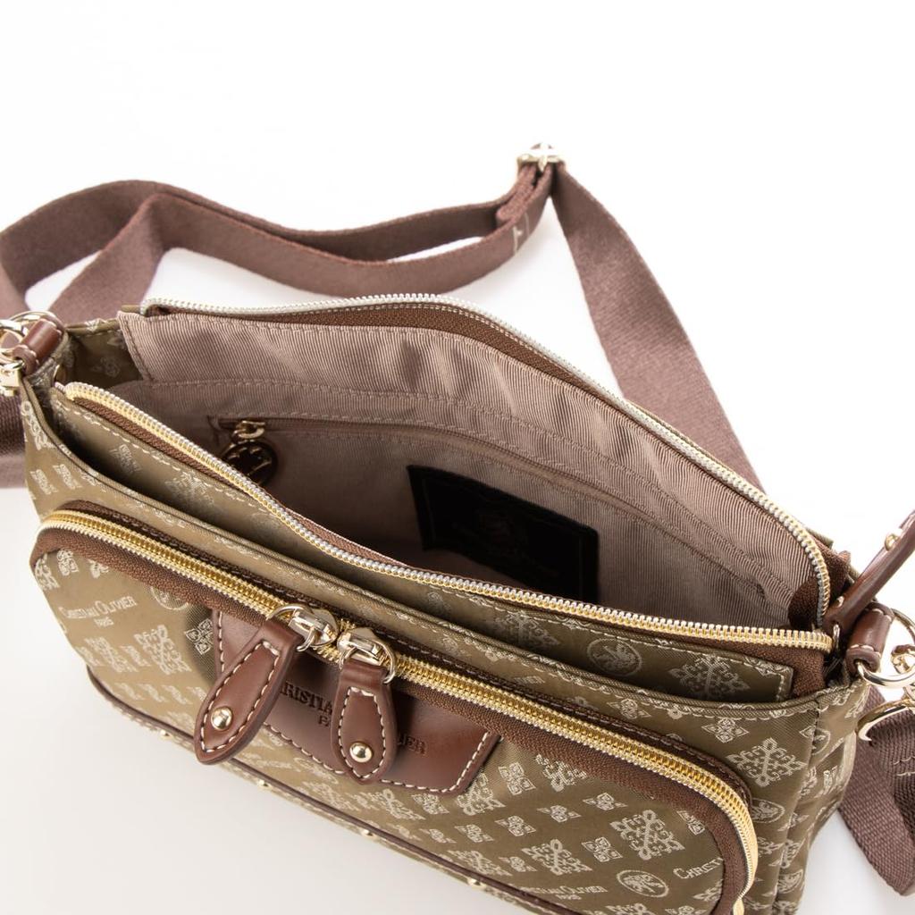 Christian Olivier Wallet Pouch Shoulder Bag Pouch 7801 Mocha (41)