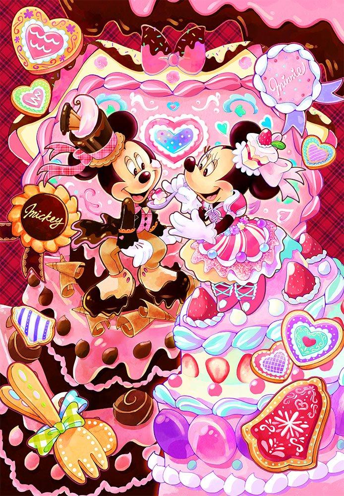 Jigsaw Puzzle Disney Melty Sweets Time Gyutto Series 500-piece [Pure White] (25x36cm)