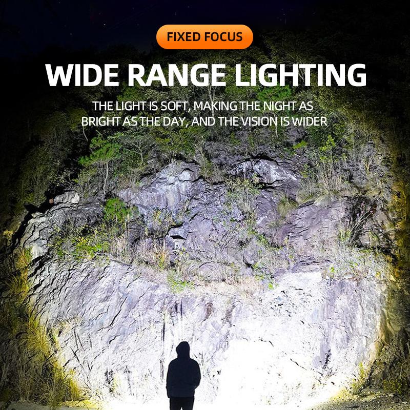 Flashlight LED strong light ultra bright high-power long-range rechargeable mini pocket portable small outdoor light