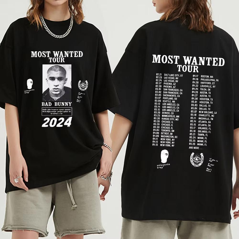 

Bad Bunny T Shirt Most Wanted Tour 2026 Nadie Sabe Lo Que Va A Pasar Manana T-shirt Men Hip Hop Short Sleeve T-shirts Streetwear S разноцветный