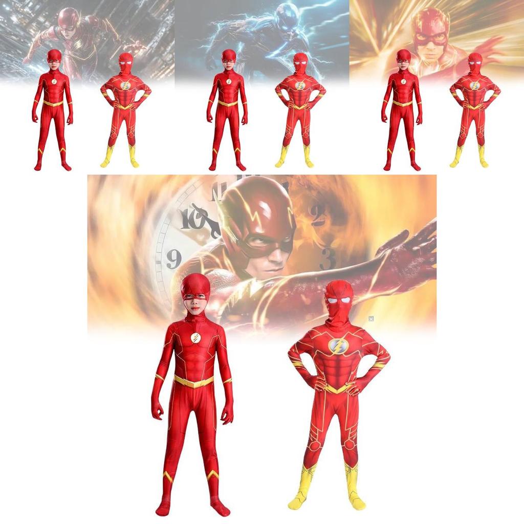Comics The Flash Milk Silk Cosplay Jumpsuit For Roleplay And Stage Performance Special Characters Included