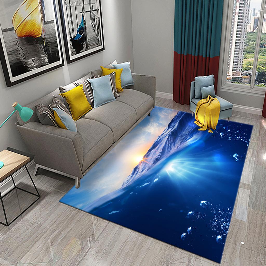 Bathroom Toilet Bedroom Kitchen Living Room Non-slip Floor Mat Sunset Ocean Beach Sky Landscape Rug