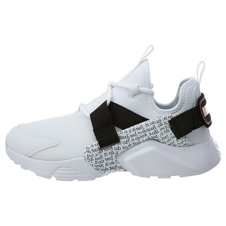 

Женские кроссовки Nike Air Huarache City Low Just Do It Белый Черный-Оранжевый AO3140-100