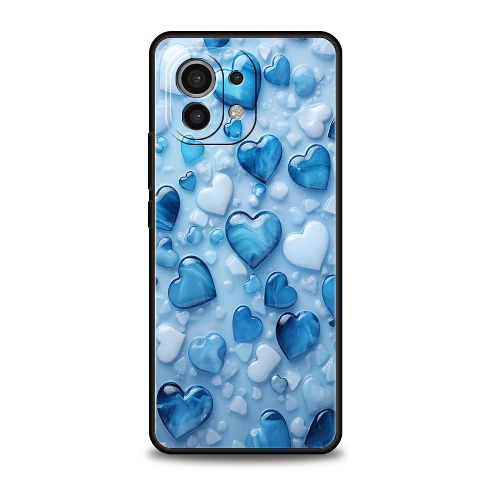 Phone Case For Xiaomi 15 14 13 12 Lite 14T 13T 12T Pro Poco X7 X6 X5 X4 X3 NFC F7 Ultra F6 Pro Soft Cover Love Heart