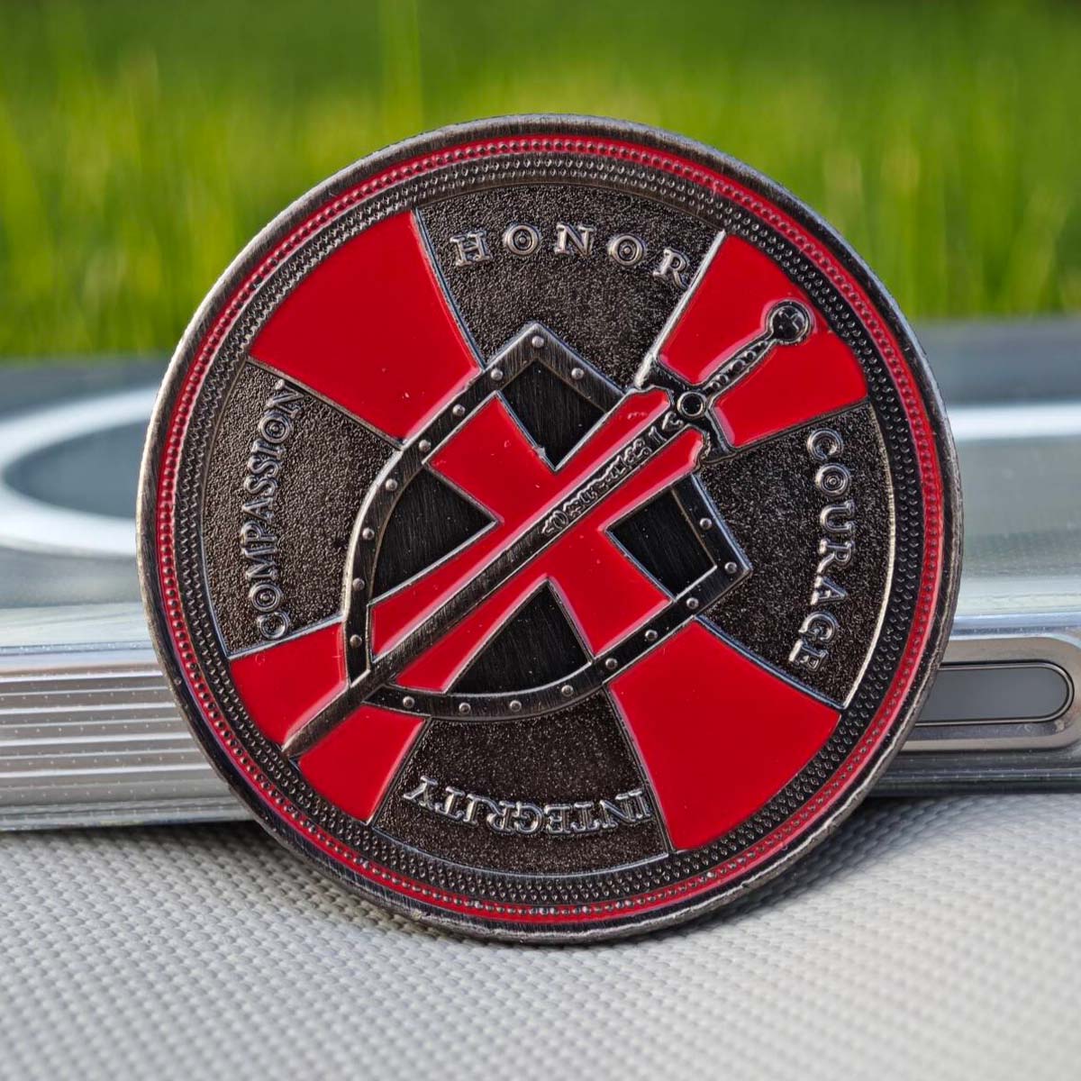 

Монета вызова рыцаря-тамплиера «Не молитесь о легкой жизни» Коллекция памятных металлических монет «Христос в доспехах, воин-крестоносец»