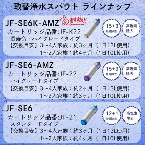 LIXIL INAX Replacement Water Purification Spout for Kitchen Mixing Faucet (1 Water Purification Cartridge JF-22) JF-SE6-AMZ