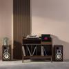 Móvel vinil vintage decoração madeira 100cm NEPAL
