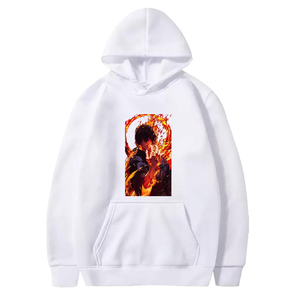 Anime Fire Force Shinmon Benimaru Hoodie Manga Graphic Print Sweatshirt Men Unisex Clothing Long Sleeve Loose Hooded Streetwear
