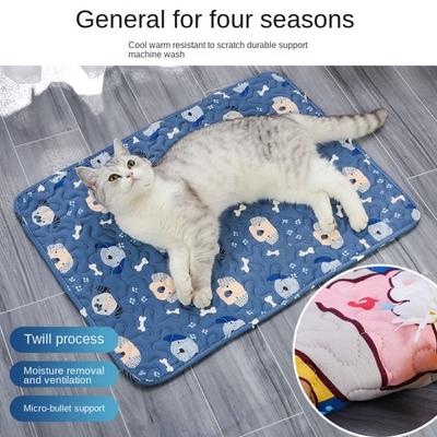 Washable Dog Cat Sleeping Pad Breathable Cat Blanket Sofa Cute Dog Cooling Mat  Pet