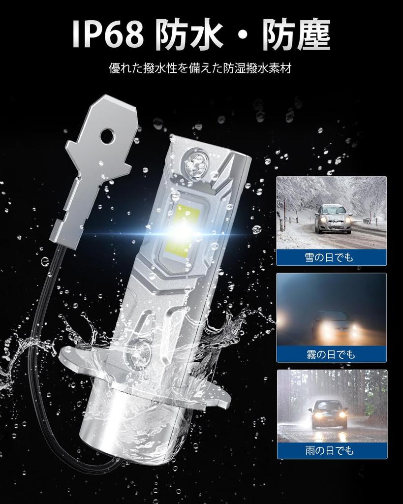 Żarówka LED H3, Żarówka reflektora H3, Kompatybilna z przeglądami samochodowymi, LED H3, Wyposażona w