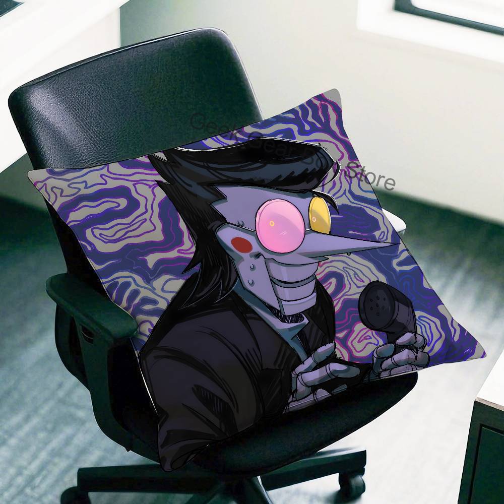 Game D-Deltarune Spamton Anime Celebrity Merchandise All-Match Printed Pillow Case Sofa Car Office Room Decoration Protector
