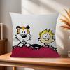 Anime CCalvin and HHobbes pillow cover sofa cushion cover home room decoration children gift