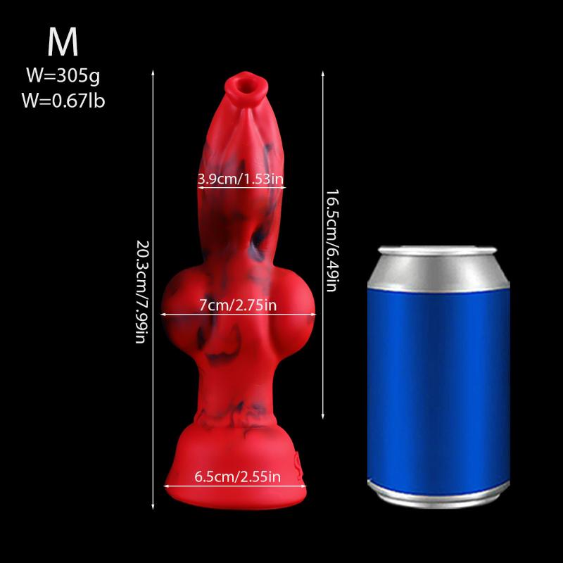 Red Giant Realistic Dildo Soft Silicone Suction Cup Anal Plug Dilation Durable Sex Toy for Women Men Prostate Massage 18+