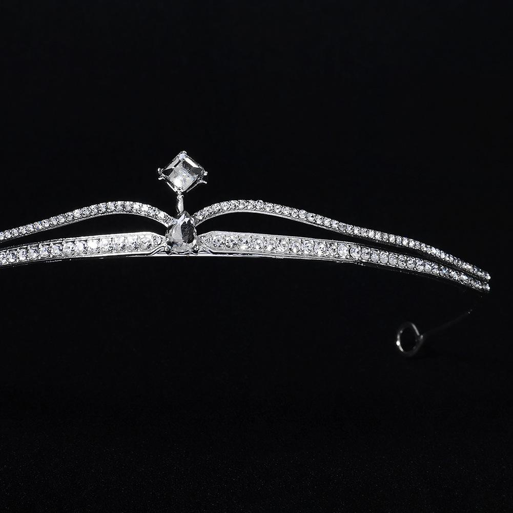Korean new hair accessories bridal crown, exquisite and simple wedding dress, headdress, dinner, catwalk, headband, photography and makeup crown