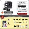 4K Waterproof 360° Panoramic Action Camera for Motorcycle & Fishing