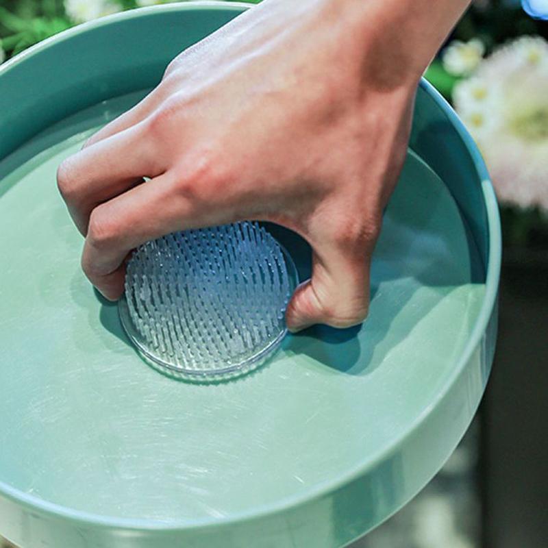 Plastic Flower Frogs Clear Round Flower Pin Frog Holders For Flower Arrangements Flower Arrangement Pin Garden Watering Wand