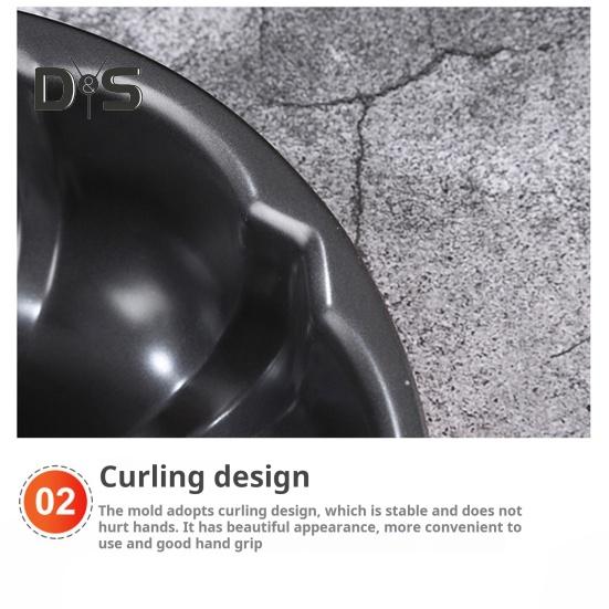 Non-Stick Cake Mold 9.5 Inch Round Carbon Steel Fluted Tube Pan for Pound Cakes Baking Mold for Jello Gelatin Chocolate Pudding Heavy Duty Bakeware