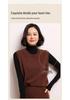 Women's Round Neck Cashmere Vest - 2024 Autumn/Winter Sleeveless Knit Pullover in Sweet Style