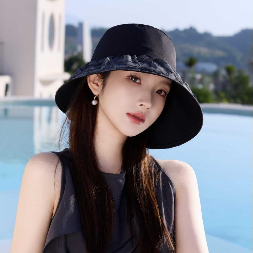 Spring and summer new fashion versatile casual sunscreen hat outdoor travel travel foldable light breathable bucket hat