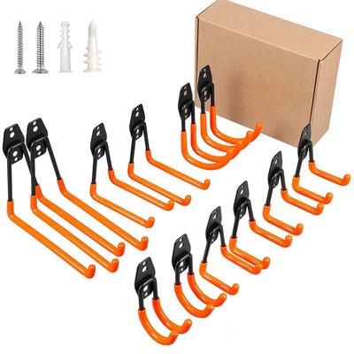 Ganchos de Metal para Garagem Pesados para Ferramentas de Jardim e Bicicletas