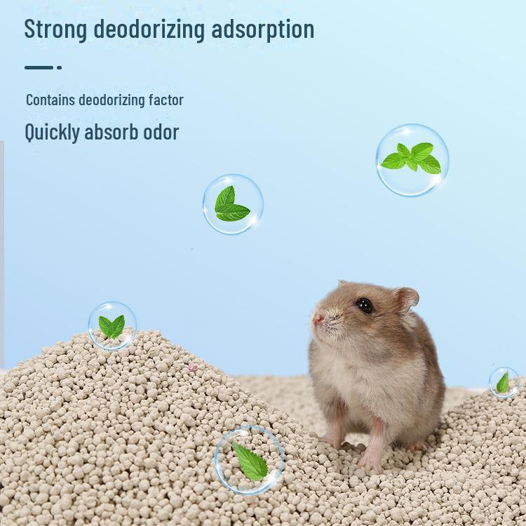 Universal Pet Deodorant Sand for Hamsters and Hedgehogs - Year-Round Odor Control Granules