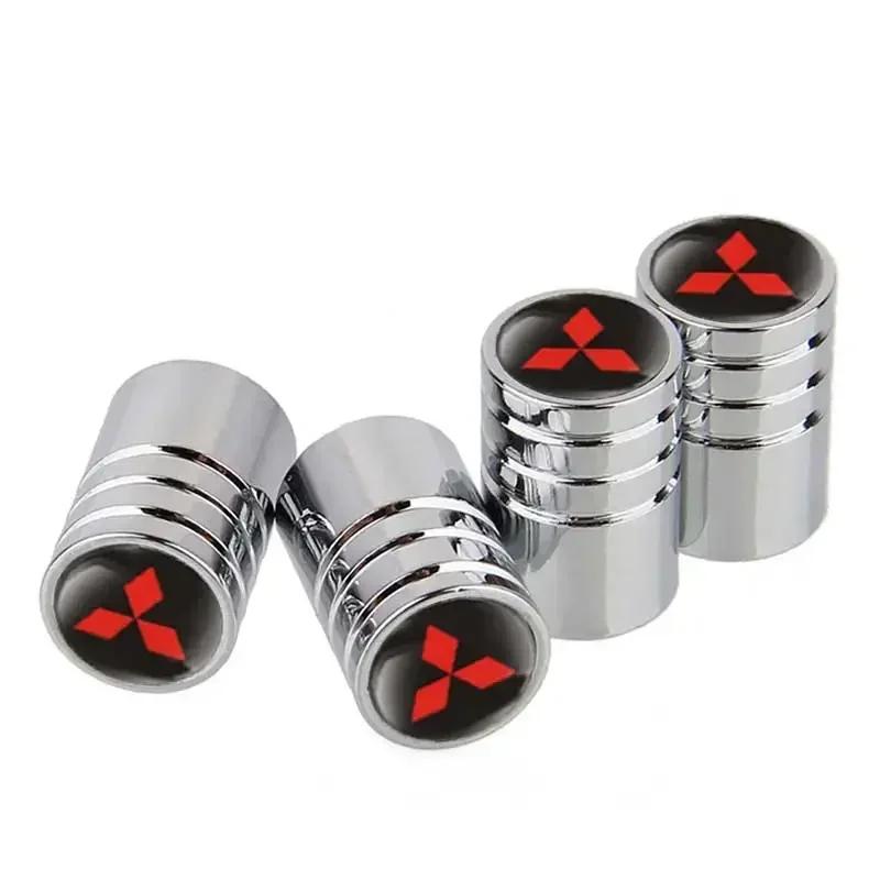 4PCS Alloy Car Wheel Tire Valve Caps Cover for Mitsubishi Ralliart ASX Outlander Lancer 9 Pajero L200 Colt Galant Eclipse Mirage