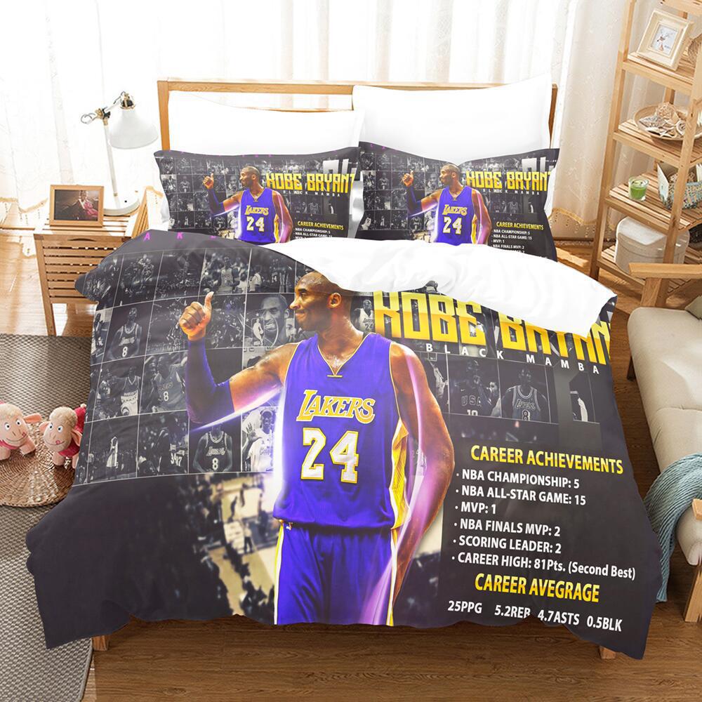 Basketball Digital Printing Bedding Three-Piece Microfiber Polyester Cotton Duvet
