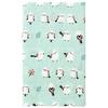 Hamamonyo Tenugui Hand Chankoi Shimaenaga Design Emerald Blue (Japanese Towel) - (long-tailed Tit) -