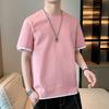 Men Contrast Trim Fake Two Piece Short Sleeve T Shirt Casual Loose Fit Summer Top