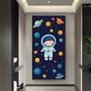 Fantasy Space Astronaut Rocket Kids Birthday Party Decorations Background Supplies Cartoon Cosmic Planet Photography Backdrop