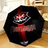 Ombrello con Emblema di Squadra di Calcio a 8 Stecche per Viaggio, Campeggio, Ombrello Leggero Portatile Casual, Essenziale per ogni Famiglia Regalo per le Vacanze