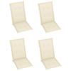 Foldable Garden Chairs 3 pcs with Cushions Solid Acacia Wood