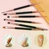 1 PCS Double Head Nail Brush Metal Handle UV Gel Liner Brush Painting Drawing Pen Crystal Acrylic Nail Art Manicure Brushes Tool