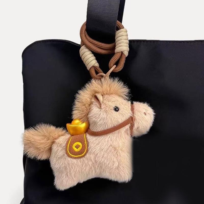 Unisex Soft Plush Animal Keychain for Men Women Children Backpack Charm Gift Stylish Handbag Decoration