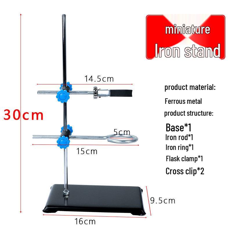 Large Stainless Steel Laboratory Iron Stand with Cross Clamp and Butterfly Clamp