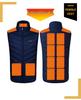 Men's Smart USB Heated Vest - Multi-Zone, Safe Electric Heating, Stand-Up Collar, Constant Temperature