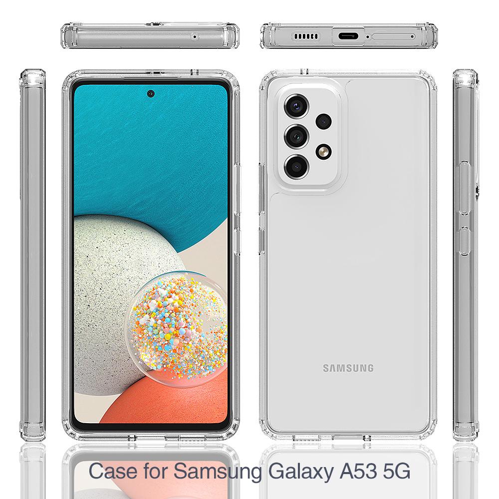Suitable for Samsung A13, A23, A33, A53, A73 Crystal Clear Acrylic Transparent Phone Case