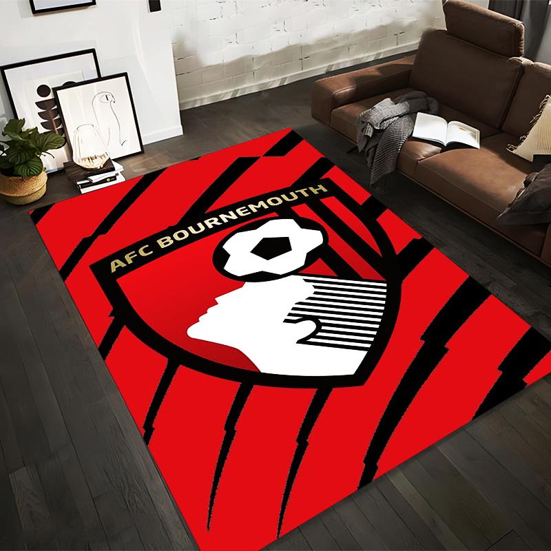 Football Club Badge Design Rug - Non-slip rug suitable for living room and bedroom sofas