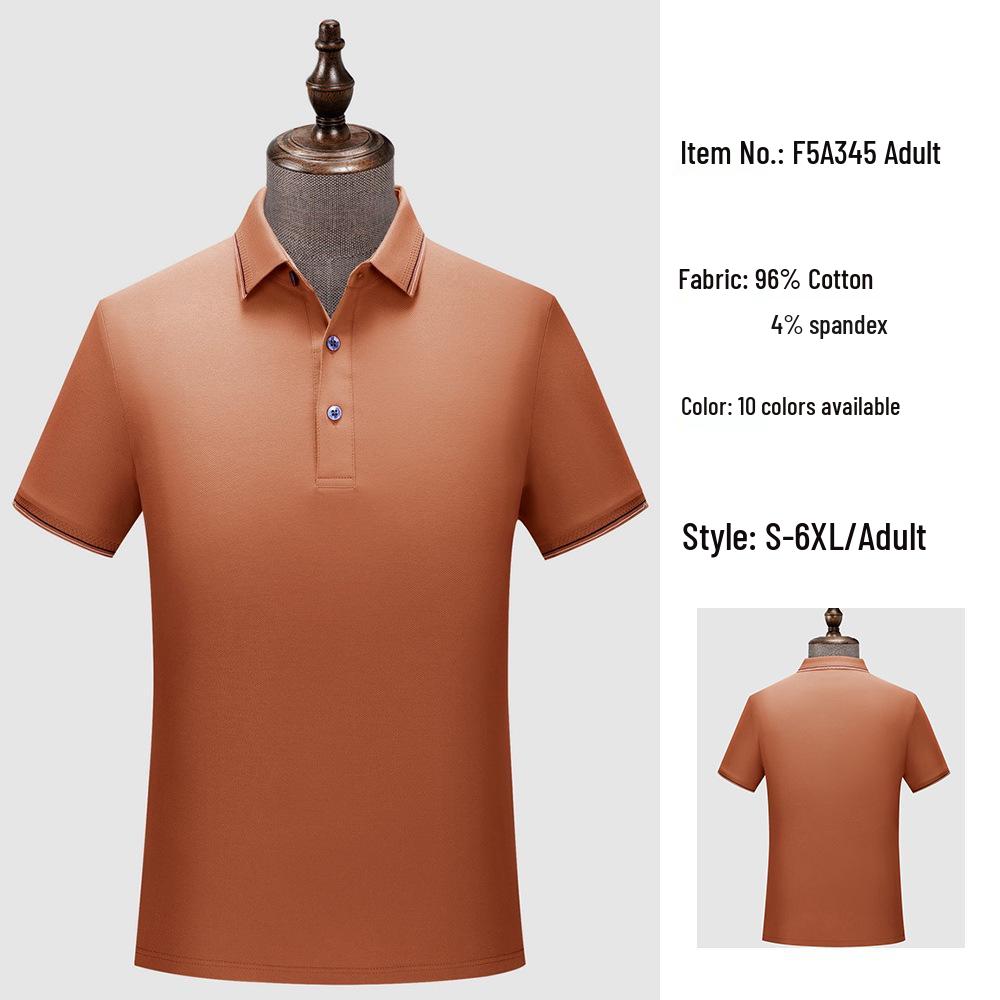 Custom Unisex 50s Sea Island Cotton Polo Shirt - Summer Style Short Sleeve Lapel T-shirt