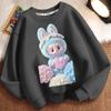 Children's Fashion Round-neck Hoodies, Long-sleeved Loose Hoodies for Boys and Girls In Spring and Autumn