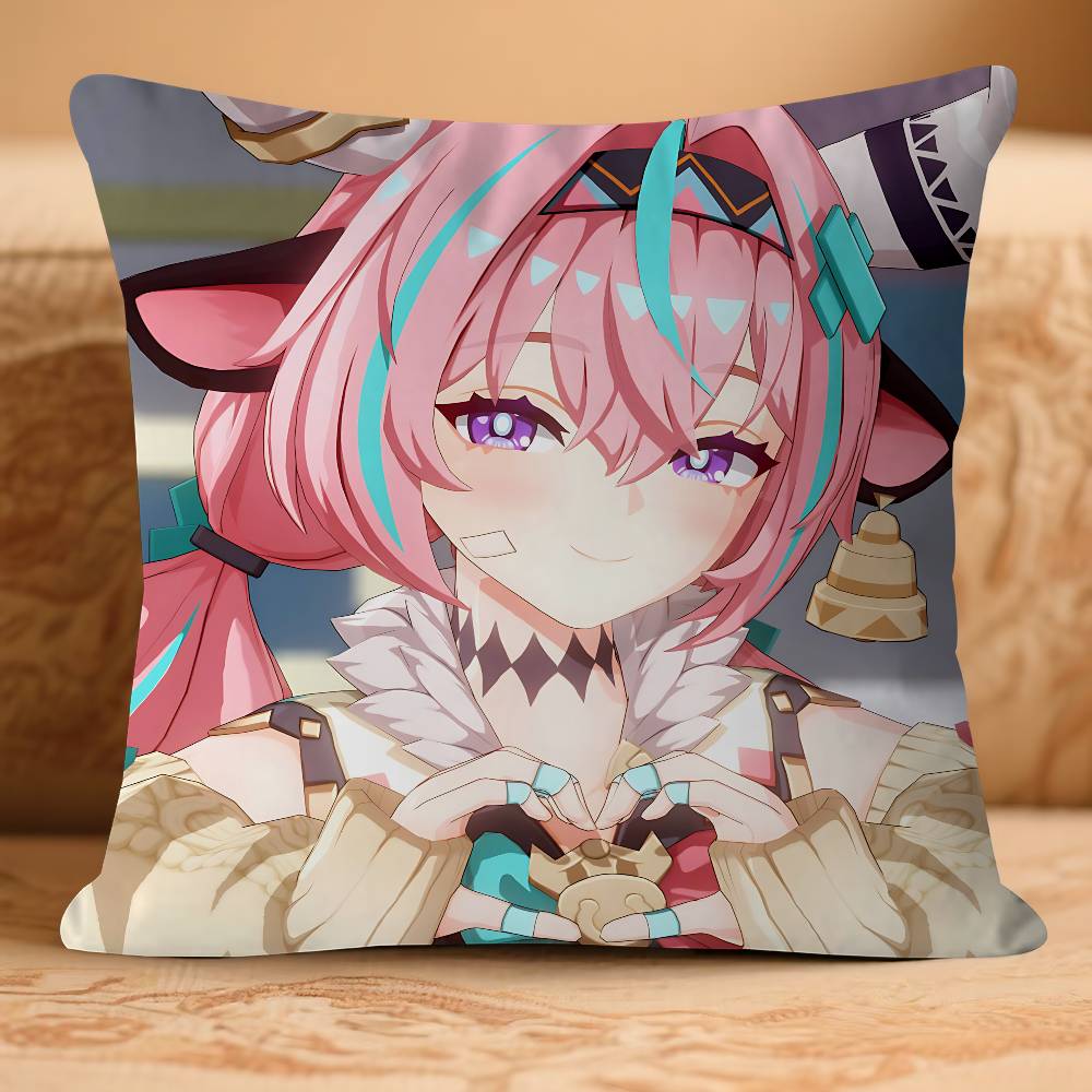 GenshinS Anime V-VaresaS Kissenbezug Abnehmbar Waschbar Kissenbezug – Ganzjährig Weiches Leinen