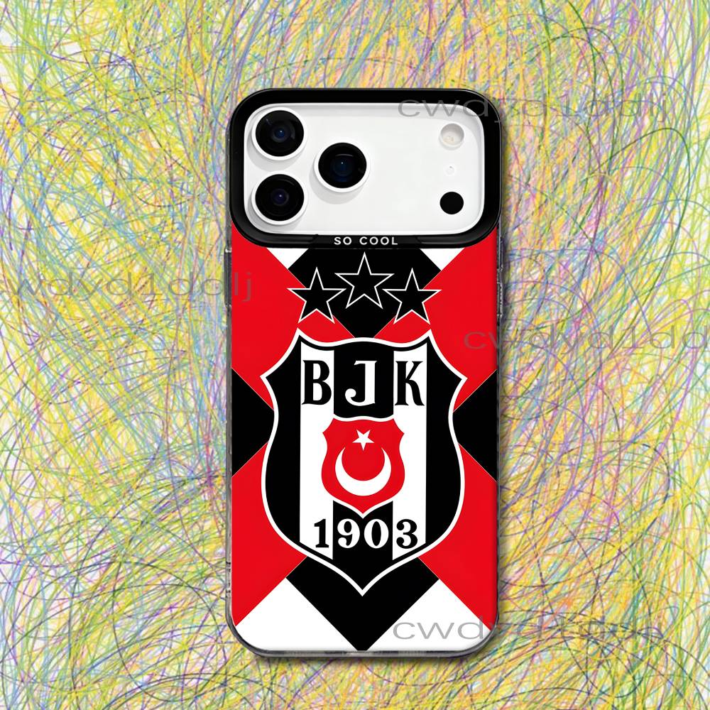 

Fashion Turkey B-Besiktas BJK Phone Case For iPhone 17,16,15,14,13,12,11,X,8,7,Pro,Max,Plus,SE4,Air,Mini IMD Gray Hard Matte iPhone17air