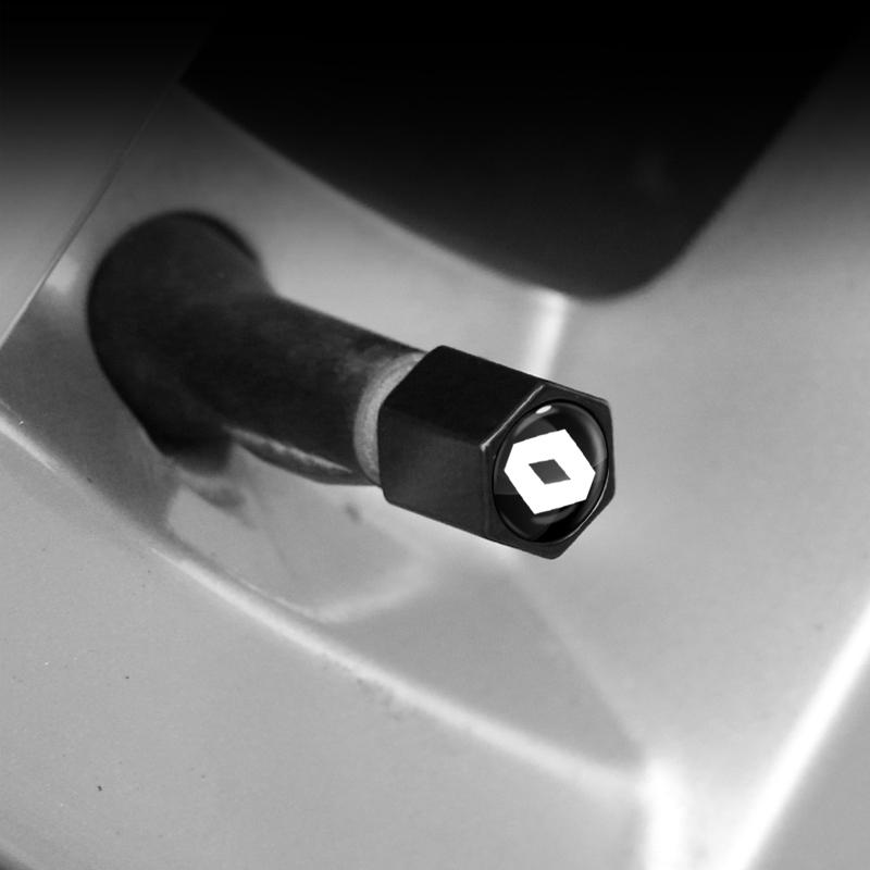 1Set Car Tire Valve Cap Wheel Stem Cover with Wrench KeyChain For Renault Dacia Koleos Clio Laguna 2 Megane 2 3 Duster Logan