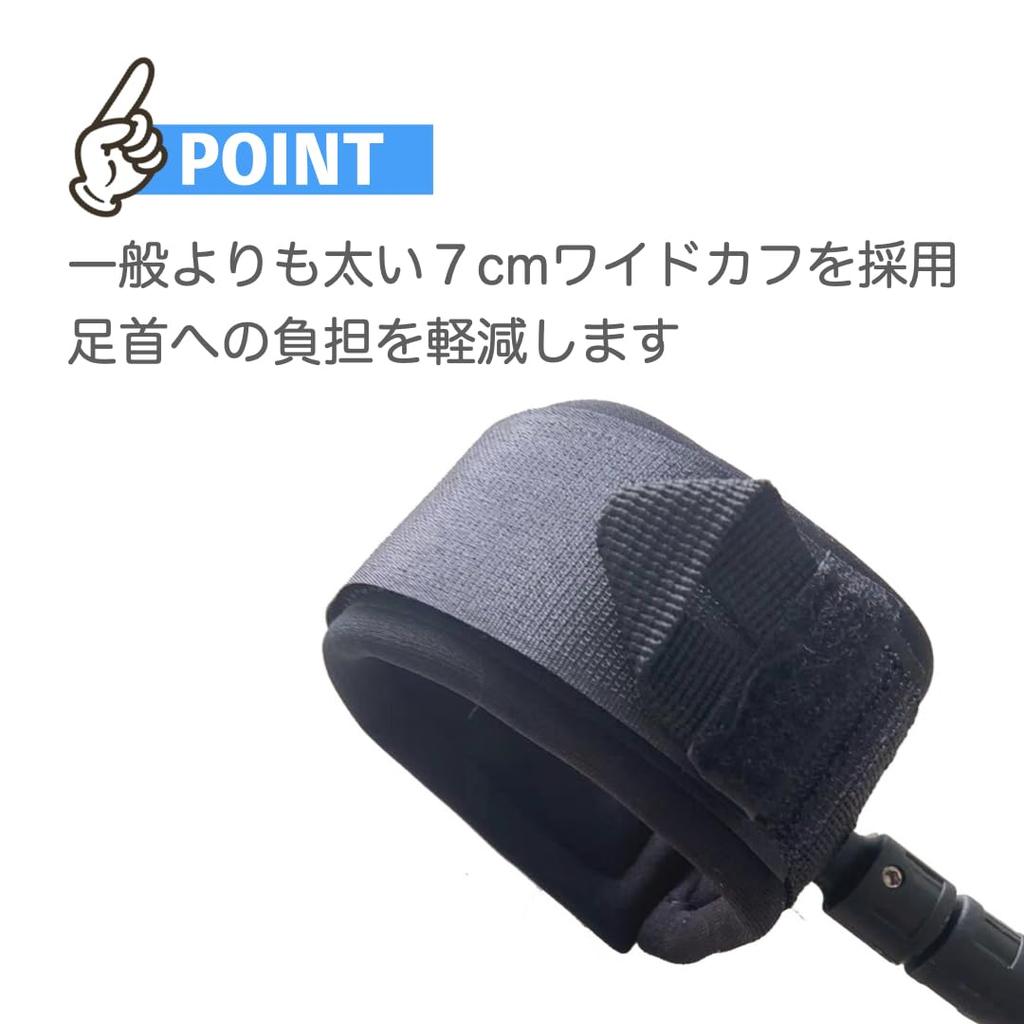 6ft Surfingový leash šňůra pro 7mm a Sponge desky Shortboardy, Surfová prkna, Funboardy, (Červené)