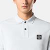 Stone Island Logo Slim Fit Polo Shirt Men Polo Shirts Sky-Blue K1S1522002-SCS0018-V0041