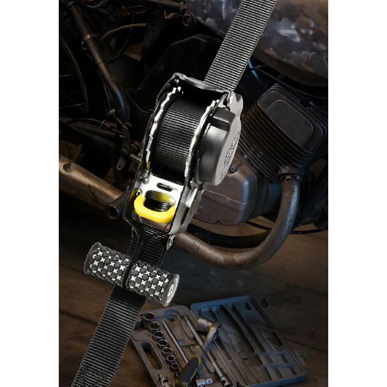 Car Retractable Ratchet Strap Automatic Shrink Bundle Tape For Motorcycles For Load Luggage Strap Ratchet