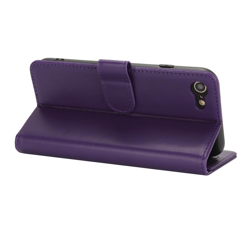 For iPhone SE (2022)/(2020)/8/7 Stand Case Shockproof Leather Wallet Phone Cover