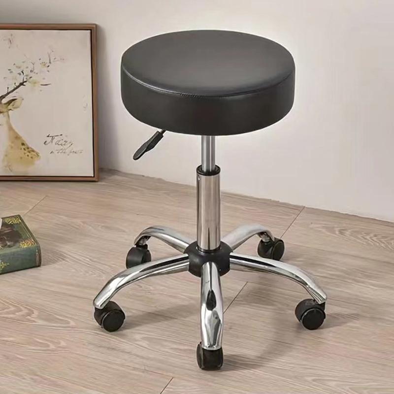 1PC Waterproof Round Stool Cover Pu Leather Elastic Bar Stool Covers All Inclusive Rotating Chair Slipcover Home Hotel Decor